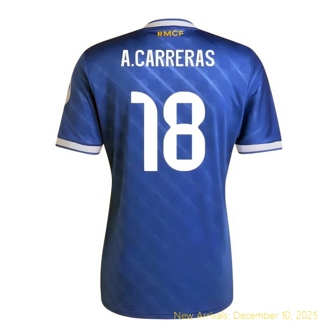 2025-2026 Real Madrid Third Shirt - Authentic Game Day (Carreras 18)
