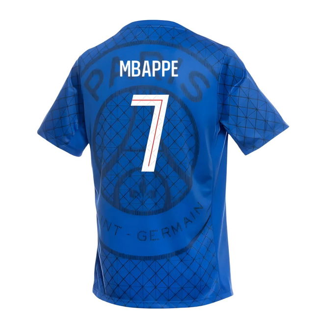 Psg Mbappe #7 Professional Grade Licensed 2024-2025 Season Fan Jersey