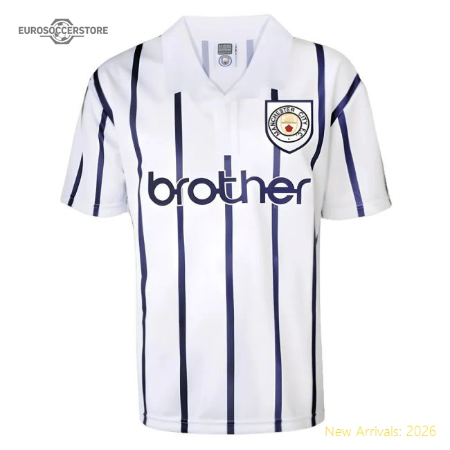 Manchester City 1993 Away Retro Football Shirt