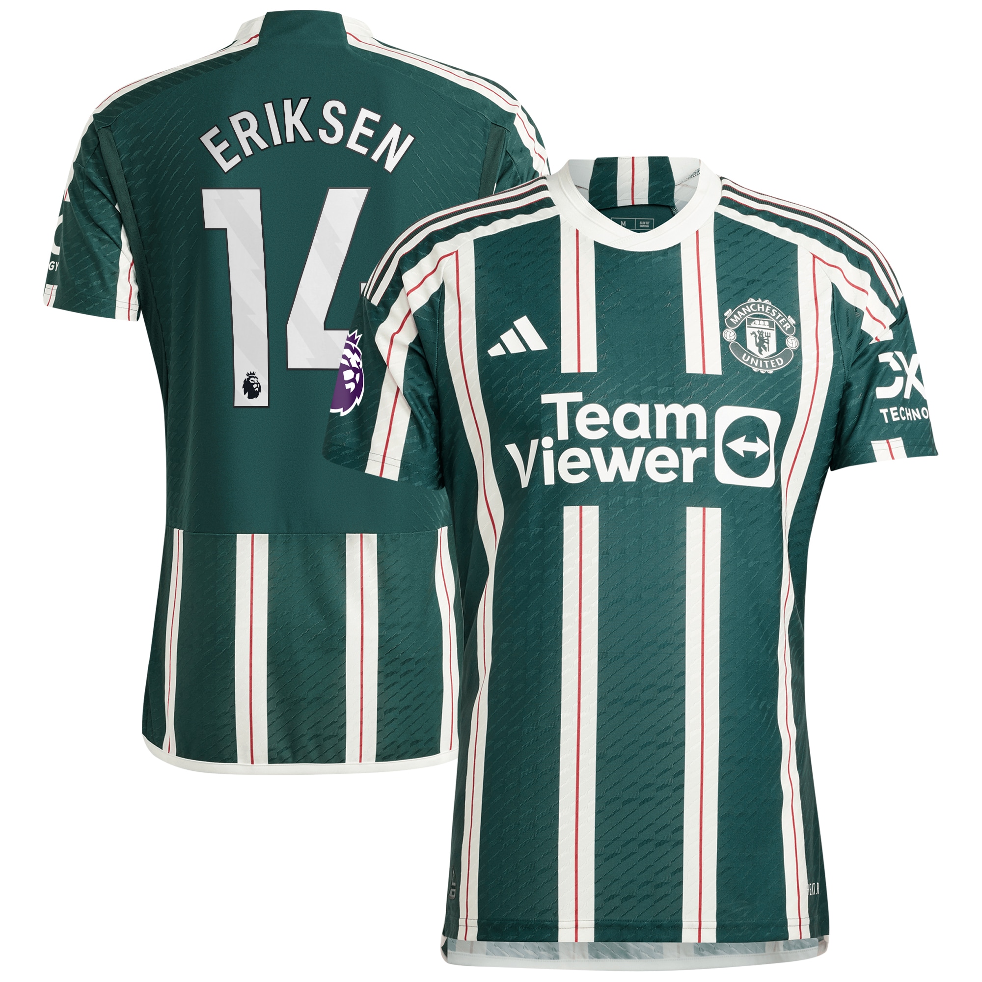 [JED] Christian Eriksen Manchester United 2023/24 Away Authentic Player Jersey - Green