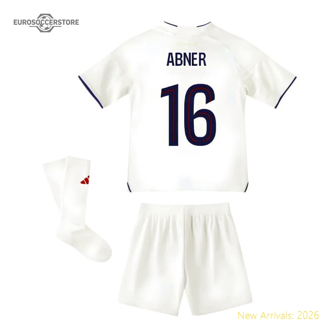 Best-Selling 2025-2026 Olympique Lyon Home Mini Kit (Abner 16)