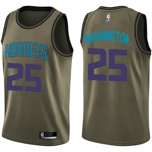 Nike Charlotte Hornets #25 P.J. Washington Green Salute To Service Youth NBA Swingman Jersey Youth