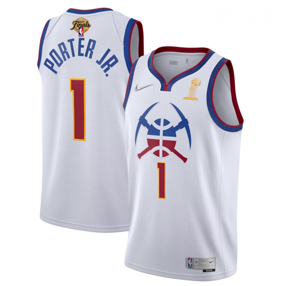 Elite Jersey Denver Nuggets 1 - White - Game Day Essential
