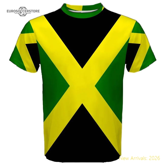 Excellent Reggae Boyz Flag Sublimated Sports Jersey - World Cup Edition