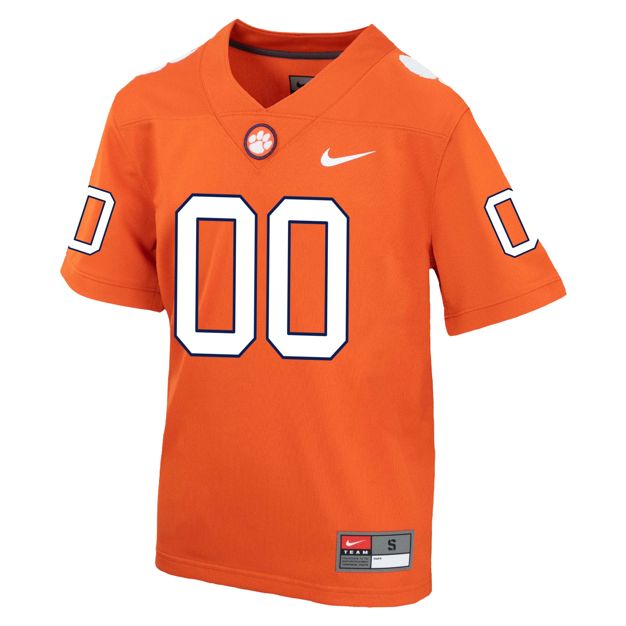 [DDG] Clemson Tigers Youth Custom Game Jersey - Orange