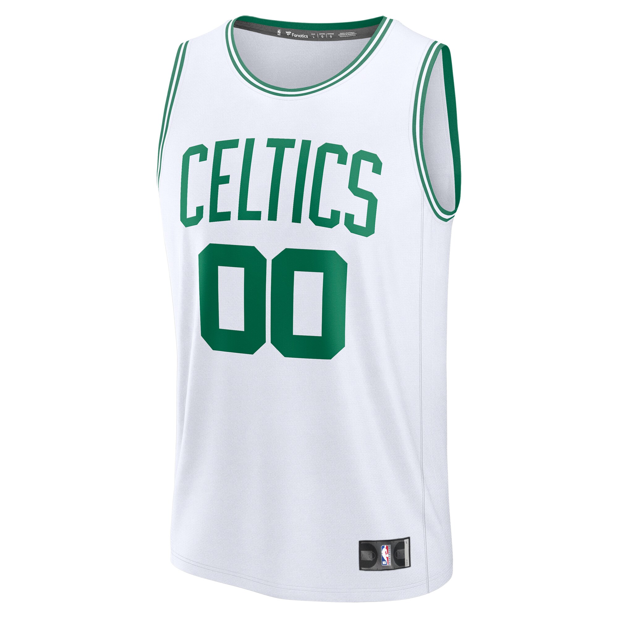 [SJH] Boston Celtics Youth Fast Break Custom Replica Jersey - White - Association Edition