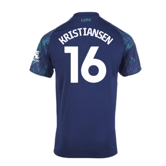 Retro Jersey 2025-2026 LEI Away Stretchable Kristiansen 16 Kids #12489