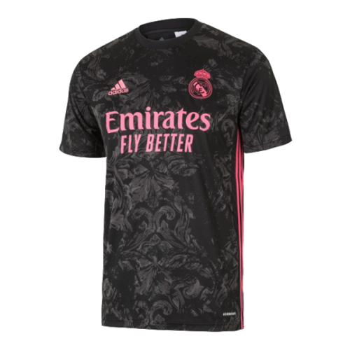 Quick Dry Real Madrid 20-21 Third Black Soccer Jersey Shirt