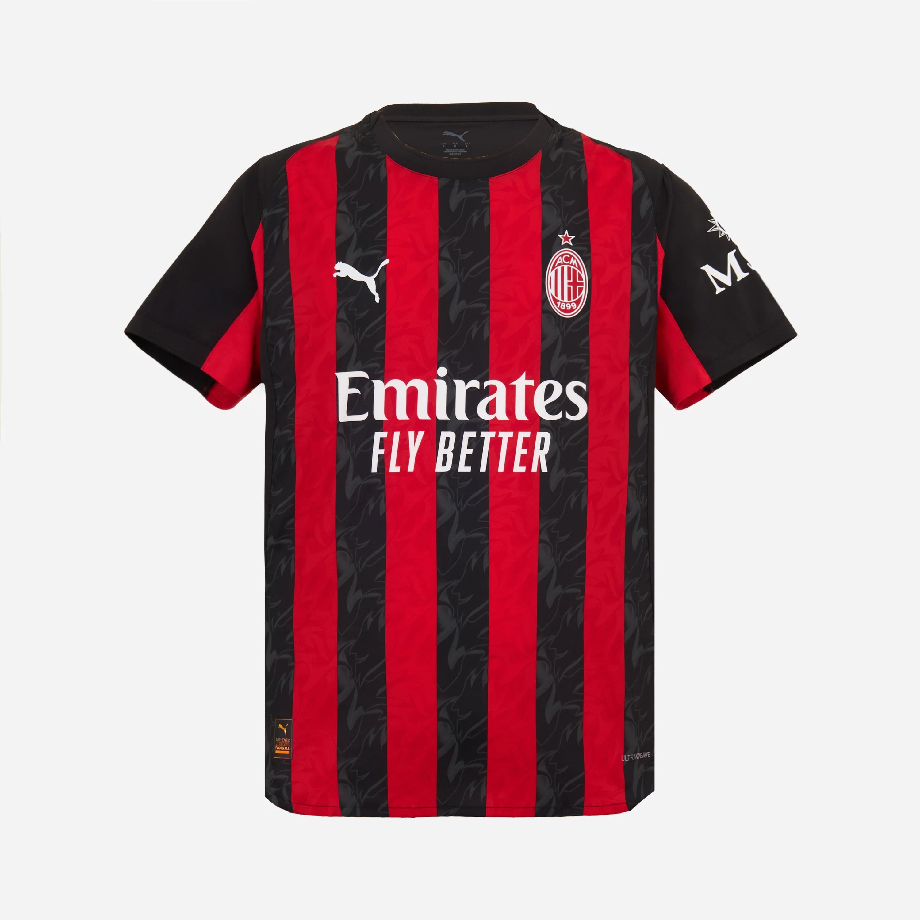 AC MILAN HOME PLAYER VERSION 2025/26 JERSEY Authentic Kit
