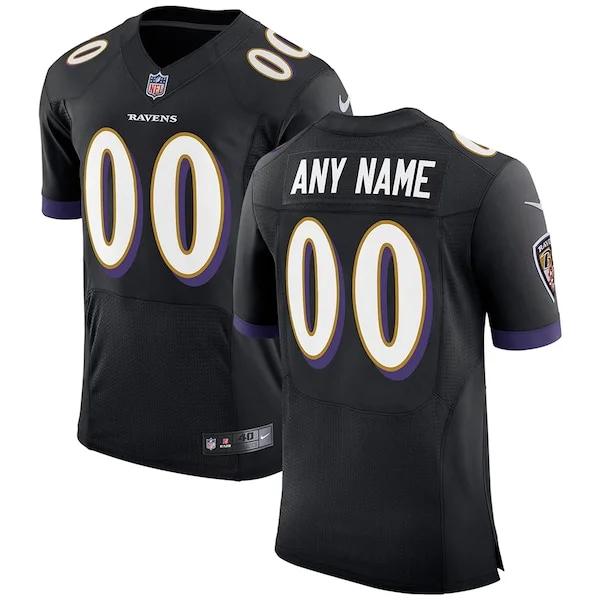 Durable BAL Ravens Elite Jersey - Black | NFL Fan Apparel | NFL Footba