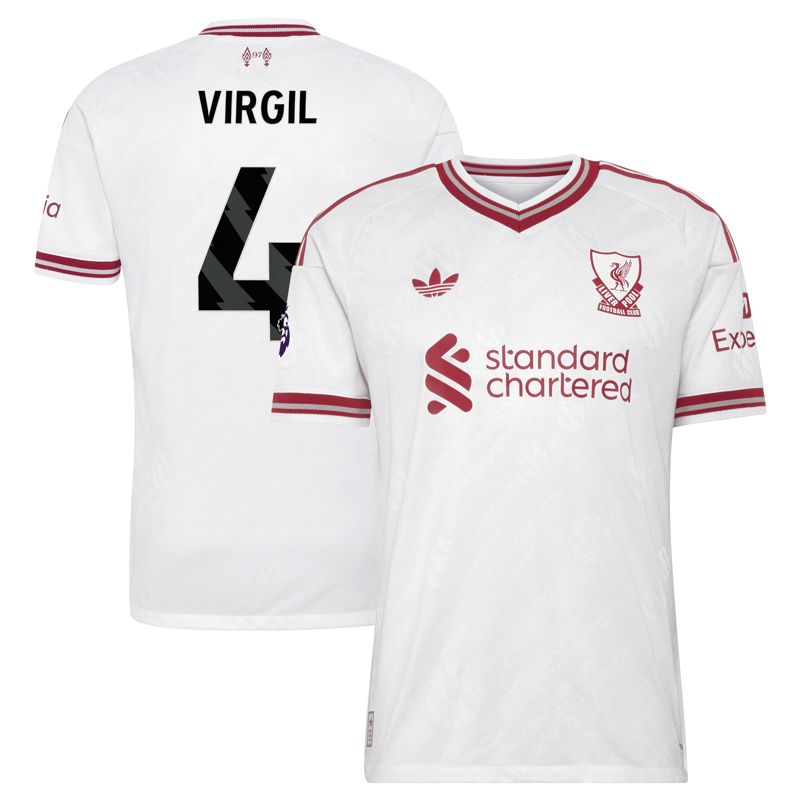 [JED] Virgil van Dijk Liverpool 2026/27 Away On-Field Authentic Jersey - White