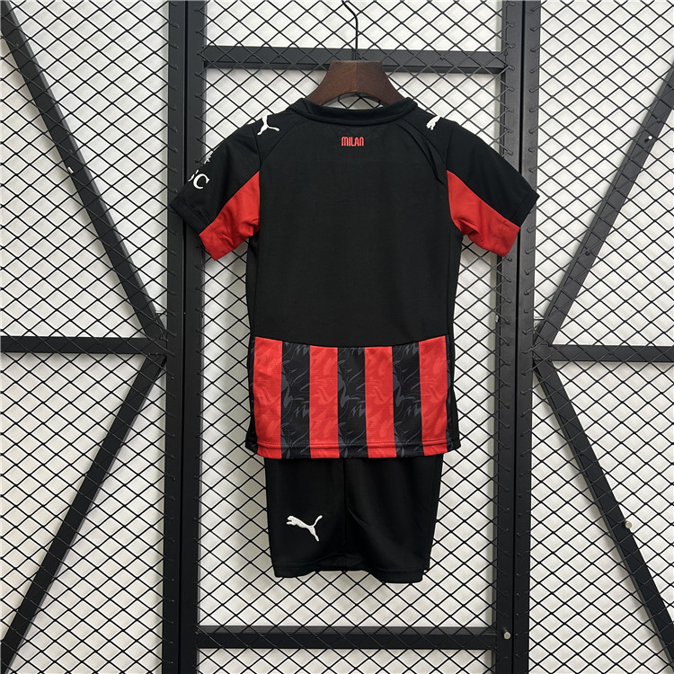 Professional Grade Kids AC Milan 2526 Home Football Kit ShirtShorts