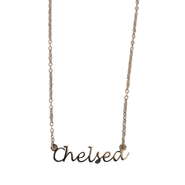 Chelsea FC Gold Plated Name Dropper Necklace