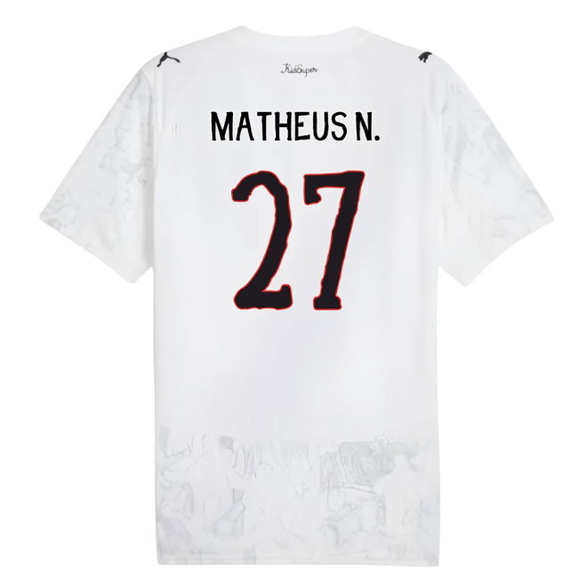 2025-2026 KIDSUPER x Manchester City CWC Shirt (White) (Matheus N. 27)