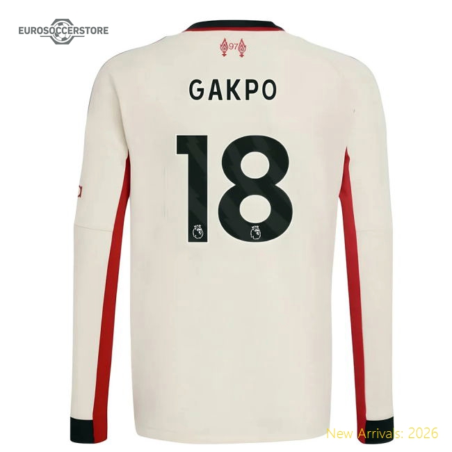Liverpool Gakpo Durable Kids Jersey Climacool Easy-care