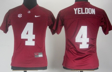 alternate jersey Men's Alabama Bama None #4 Red 2024 Football Jersey