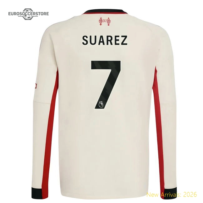 2025-2026 Liverpool Kids Child-friendly Suarez Jersey Climacool