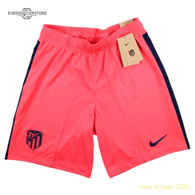 2021-2022 Atletico Madrid Home Shorts (laser Crimson) - Supporter Edition