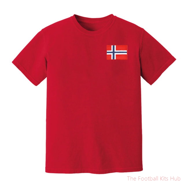 Norway National Team Embroidered Tee (Red)