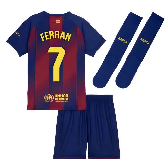 Camiseta Barcelona 2025-2026 Local Hombres - Oficial Con Ferran 7