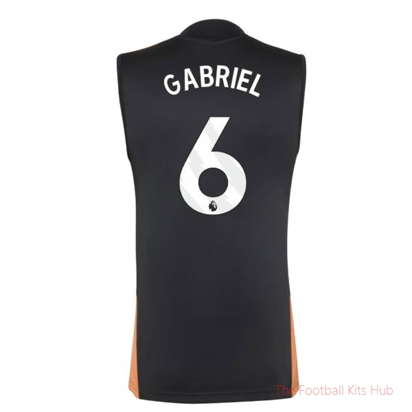 Arsenal Training Sleeveless 2026-2027 Jersey (Gabriel 6)
