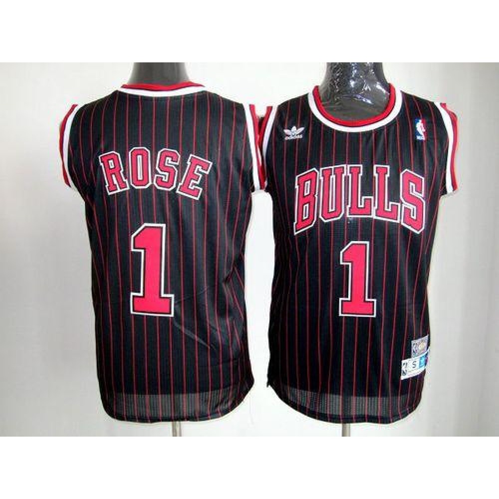 Authentic 1 Black Jersey - - Basketball Fan Gear