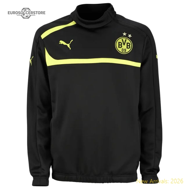 Official 2012-13 Borussia Dortmund Half Zip Training Top (Black)