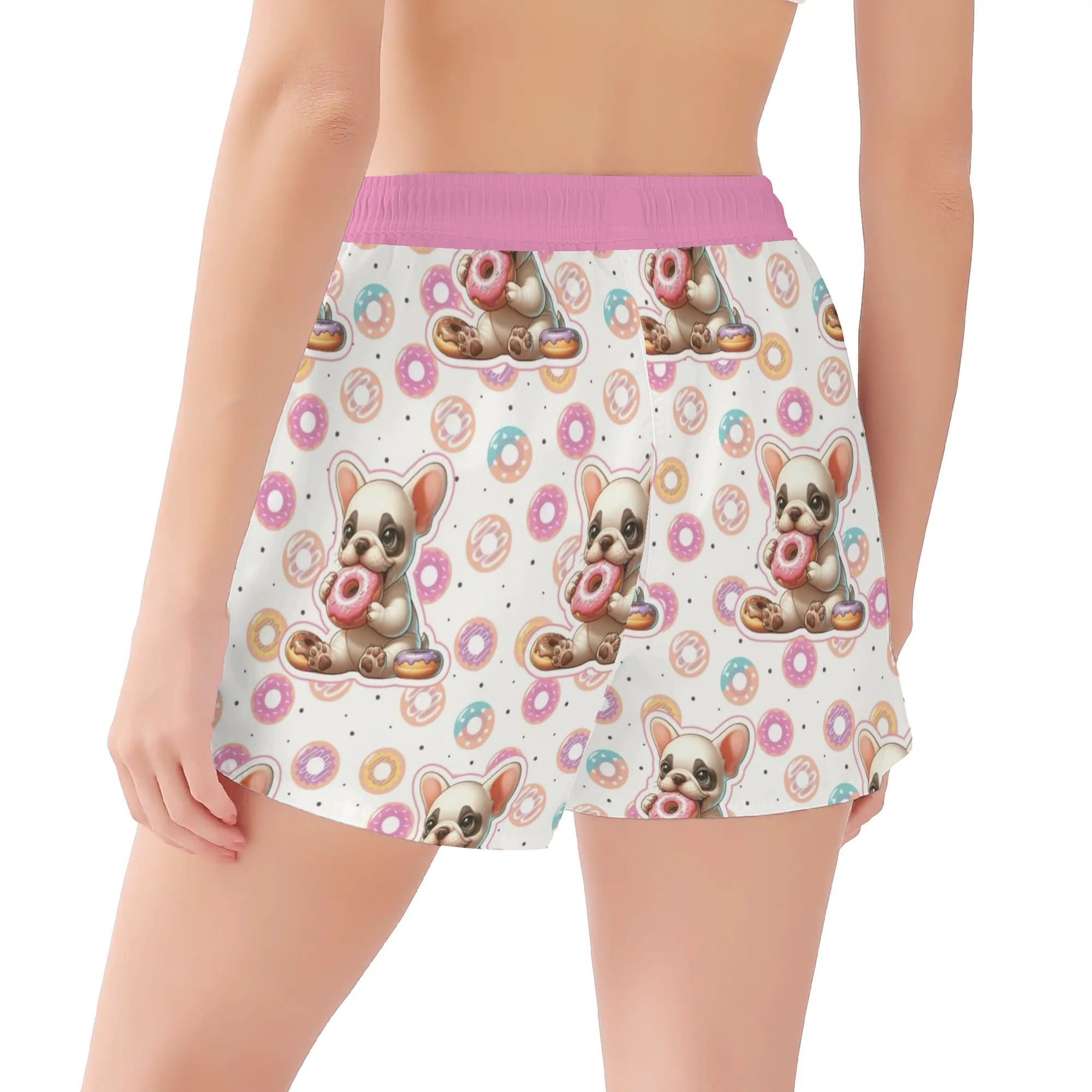 Fashion-Forward Pet-Lover Phil - Womens Beach Shorts as a Gift Premium