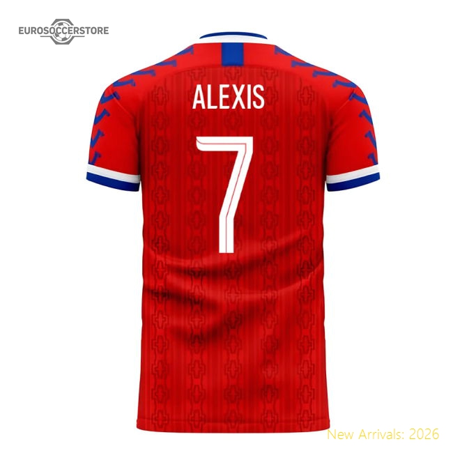 Chile 2025-2026 Home Concept Football Kit (Viper) (ALEXIS 7)