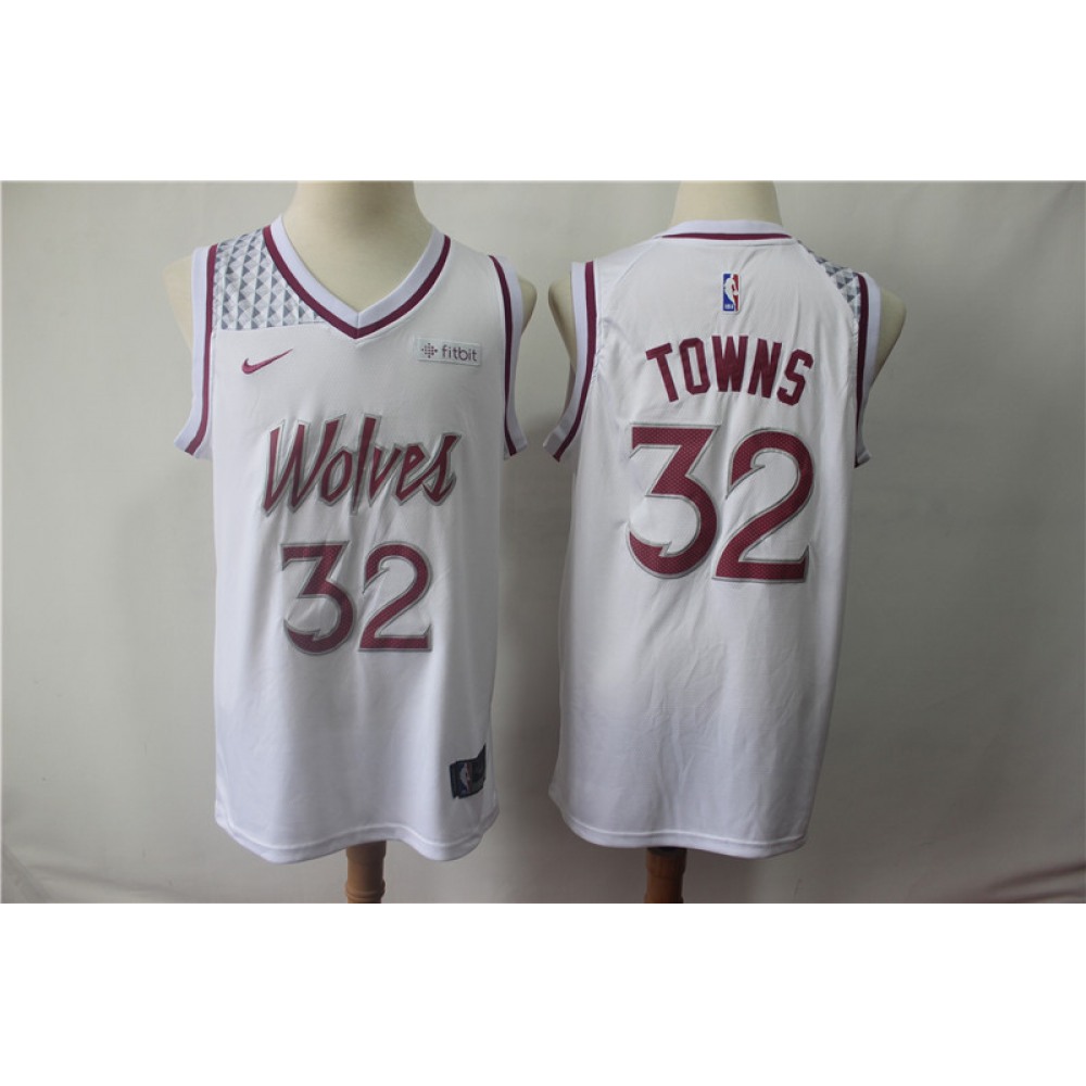 Collector's Item Elite Men's MIN #32 Karl White Basketball Jersey