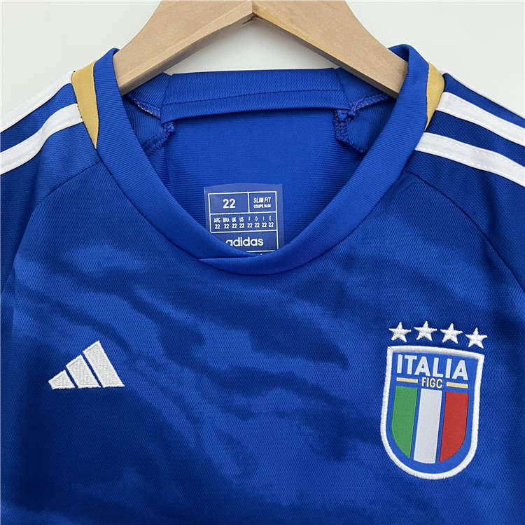 High Performance Kids Italy 2023 Home Blue Soccer Kit ShirtShorts