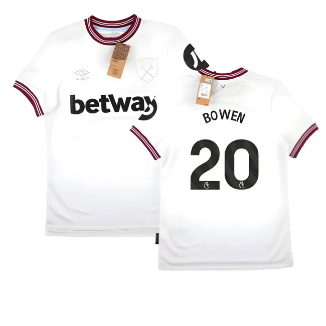 West Ham Official 2023-2024 Away Soccer Jersey - Match Quality