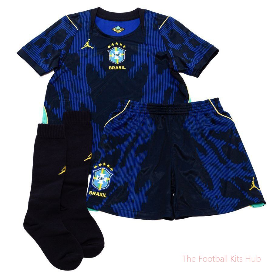Brazil Away Shirt World Cup 2026 Mini-Kit Kids (Your Name)