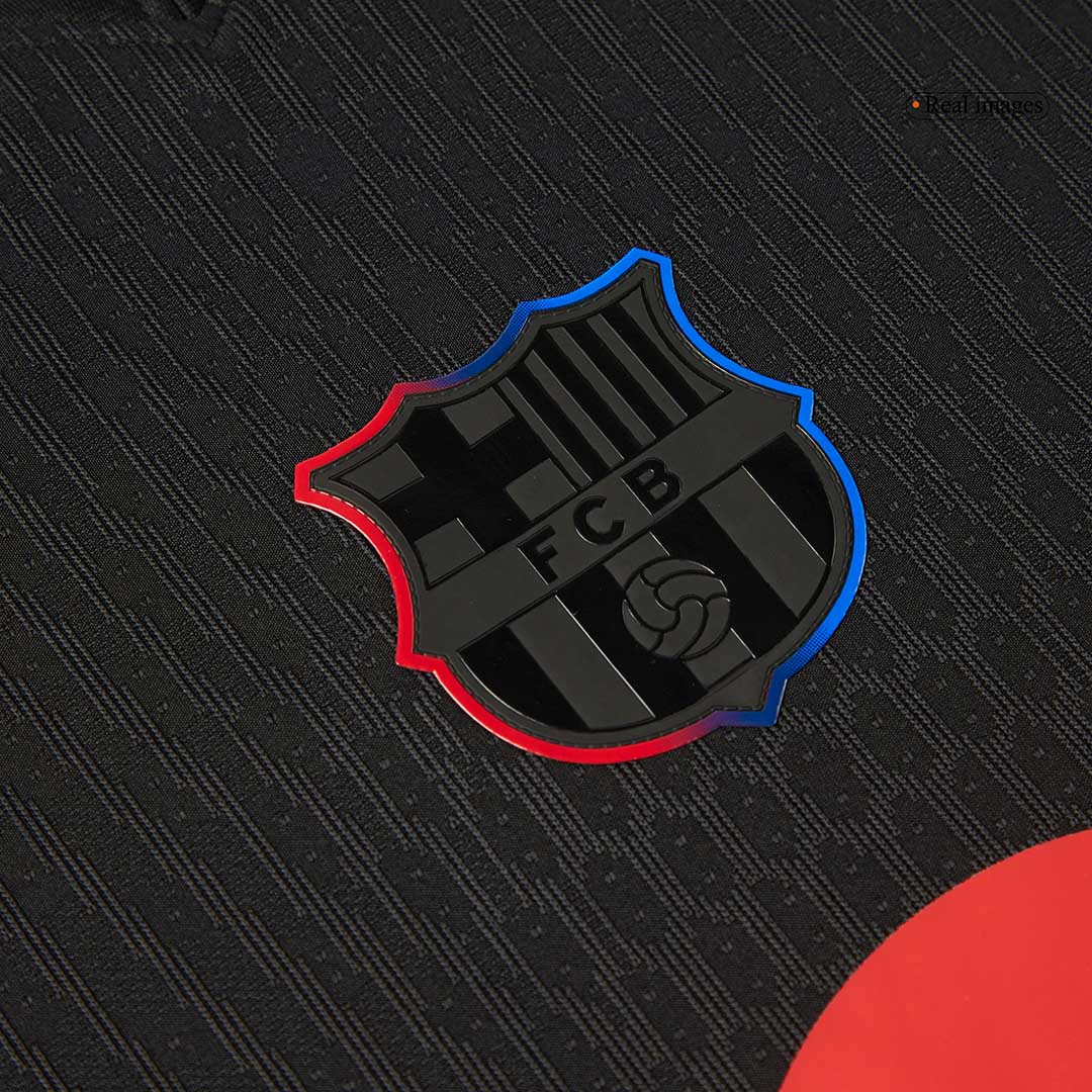 Player Version Barcelona Away Soccer Jersey 2024/25 - Spotify Logo Wit