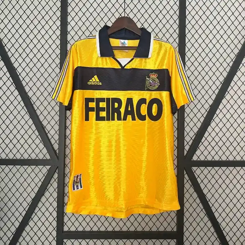 Cheap 1999-2000 Real Club Deportivo de La Coruña Second retro kit