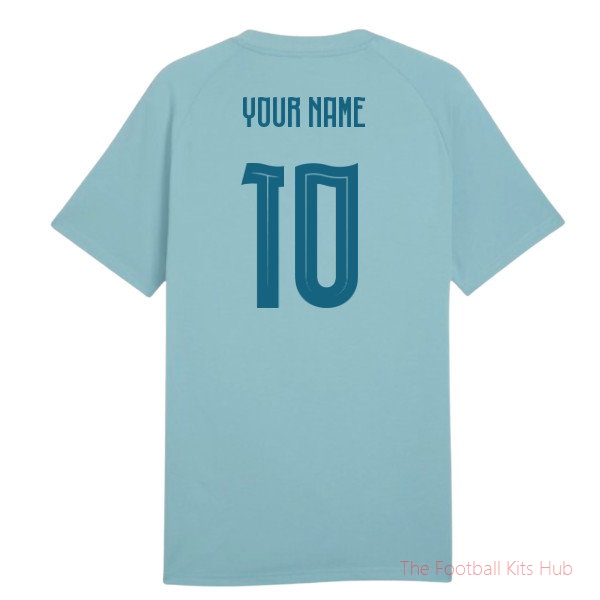 2026-2027 Portugal PumaTECH Pocket Tee (Seaform) (Your Name)