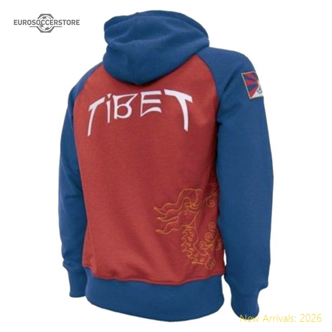 Tibet Zip Hooded Sweater (Red)