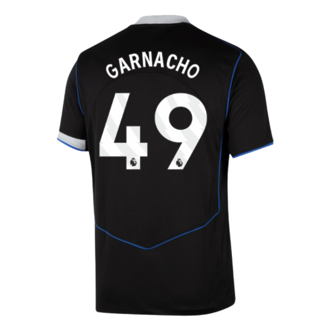 2025-20 Chelsea Authentic Third Soccer Jersey Garnacho 49 L S