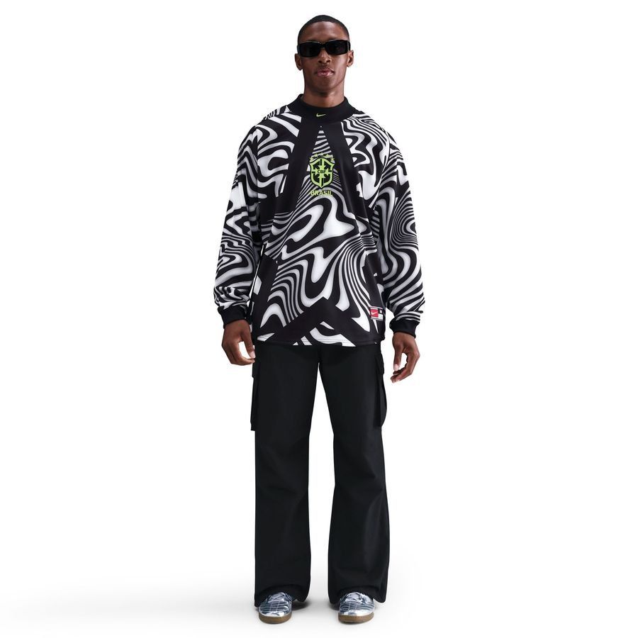 Brazil Goalkeeper Shirt Hollywood Goalkeepers Jet Black/pure White/vo