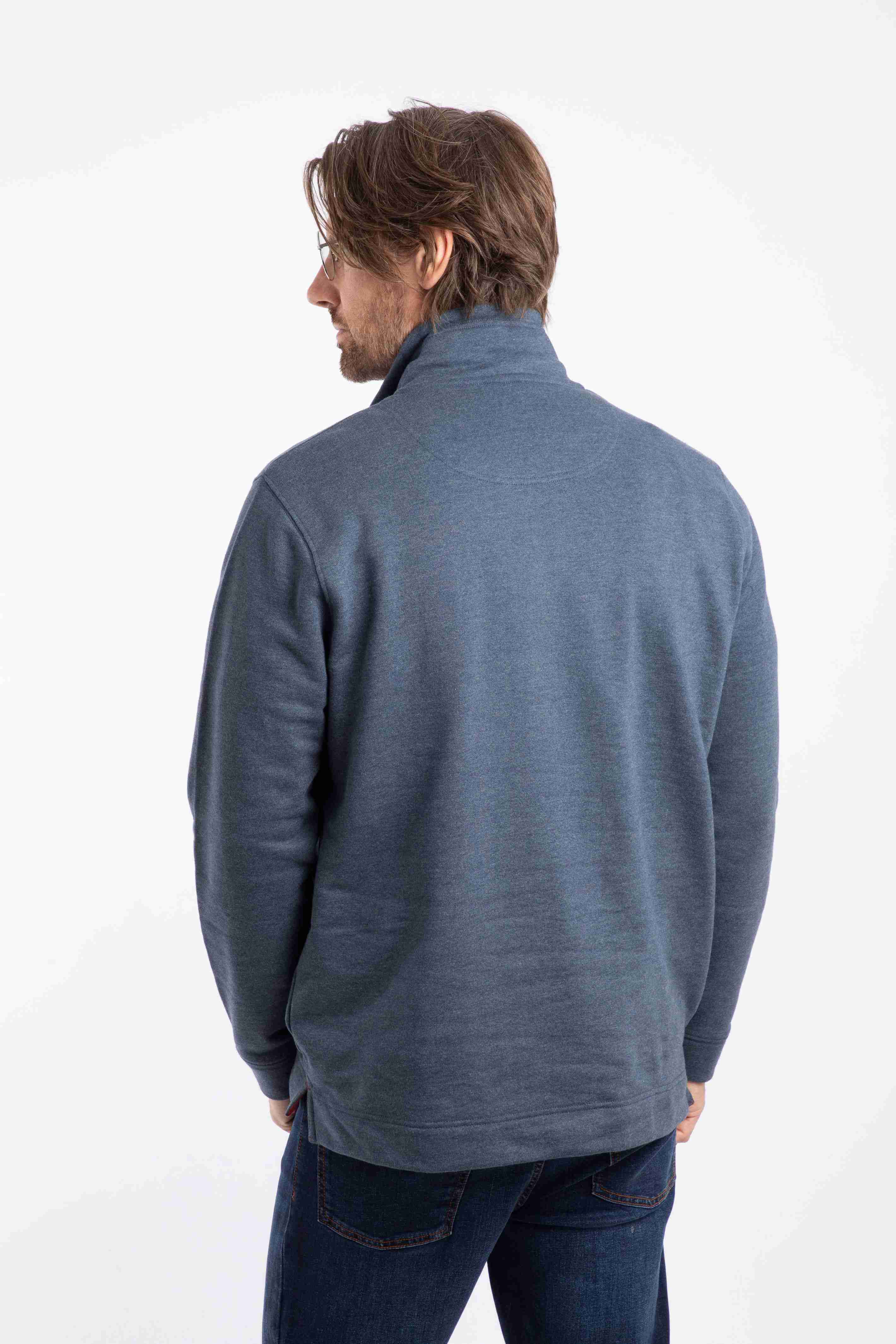 Brampton 1/4 Zip Sweatshirt Navy