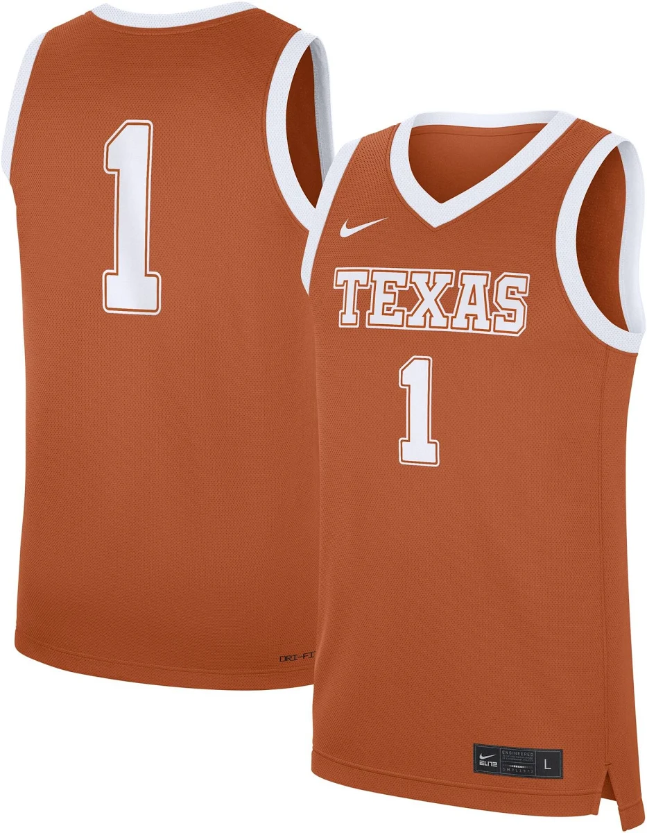 [NJP] Youth Texas Longhorns Road Replica Jersey - Texas Orange