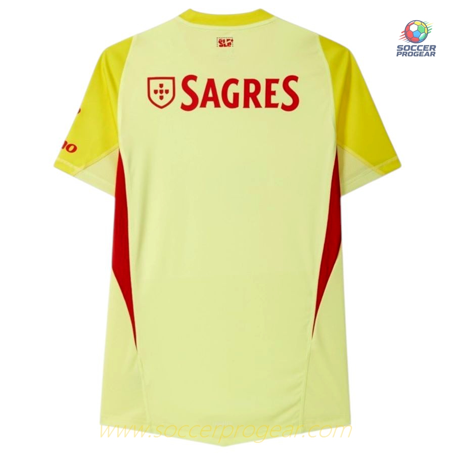 Benfica 2025-26 Edition Yellow Goalkeeper Soccer Team Shirt