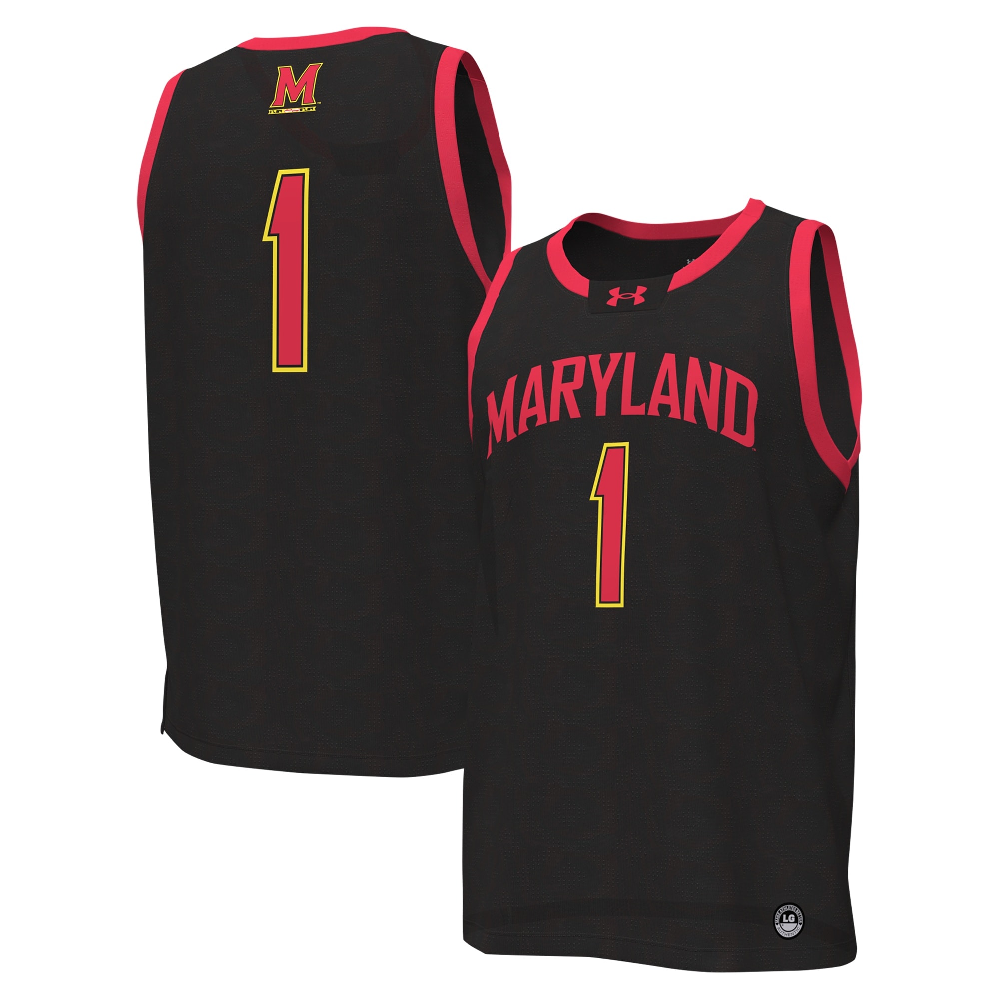 [NJP] Maryland Terrapins Replica Basketball Jersey - Black