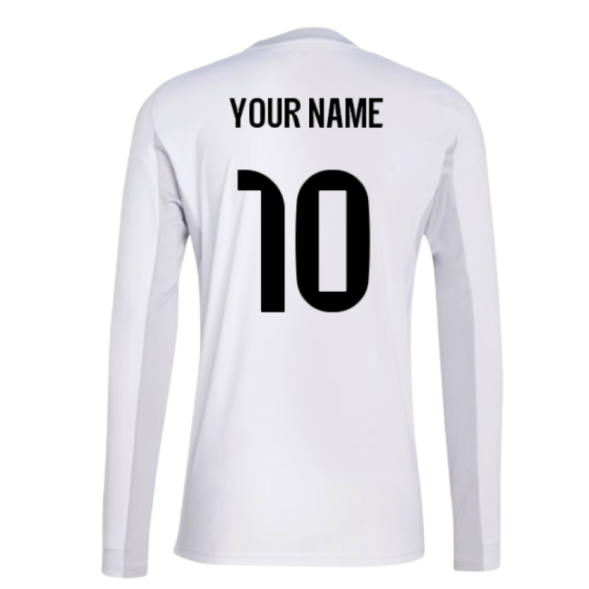 High-Quality 2025-2026 Real Madrid Long Sleeve Home Shirt (Your Name)
