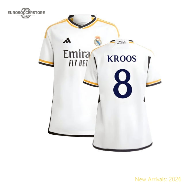 Real Madrid 2024-25 Home Fan Version For Kids (Kroos Soccer Jersey