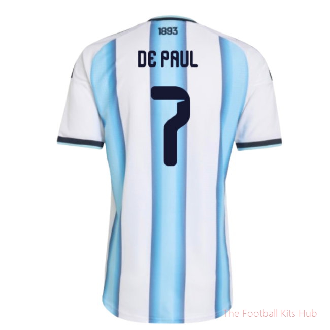 2026-2027 Argentina Authentic Home Shirt (De Paul 7)