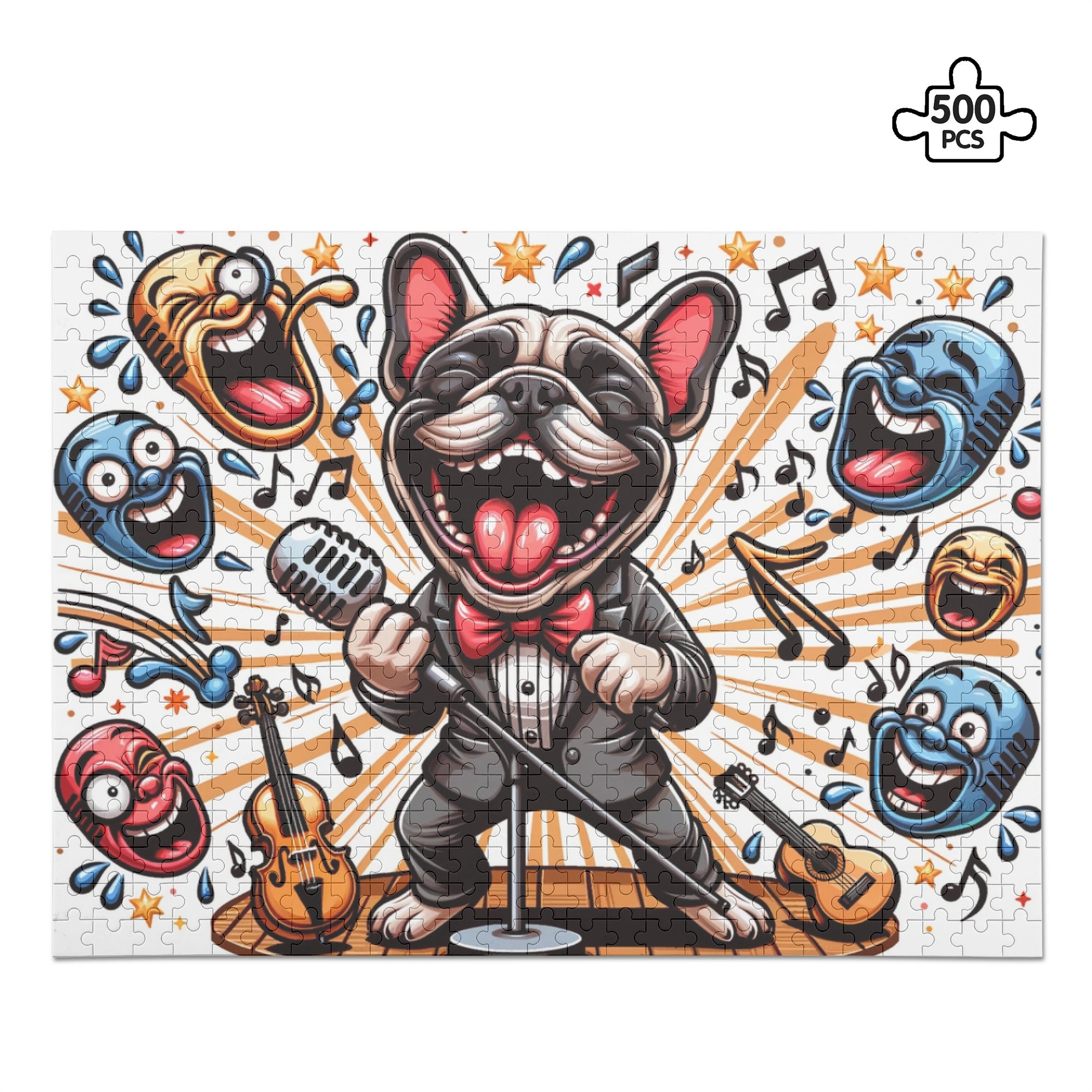 Buddy - Premium 500-piece Wooden Puzzle For French Bulldogs