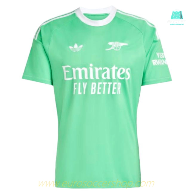 2025-2026 Arsenal Third Goalkeeper Shirt (Green) (Your Name)