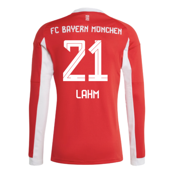 2025-2026 Home Shirt by Bayern Munich Long Sleeve (Men