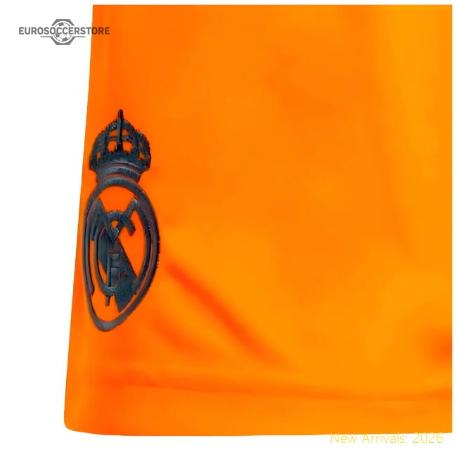 High-Quality 2024-2025 Real Madrid Away Shorts (Orange)